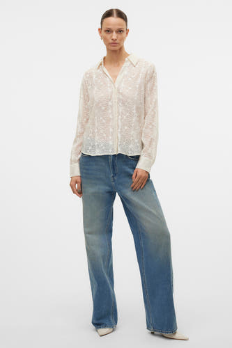 Hemd (lange mouwen) Ecru - VERO MODA®