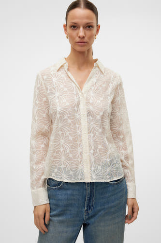 Hemd (lange mouwen) Ecru - VERO MODA®