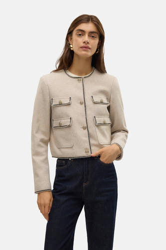 Korte jas Ecru - VERO MODA®