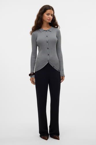 Trui met V-hals Grijs - VERO MODA®