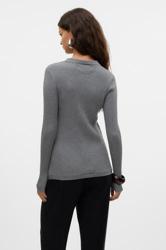 Trui met V-hals Grijs - VERO MODA®