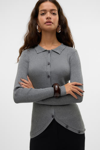 Trui met V-hals Grijs - VERO MODA®
