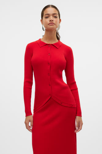 Trui met V-hals Rood - VERO MODA®