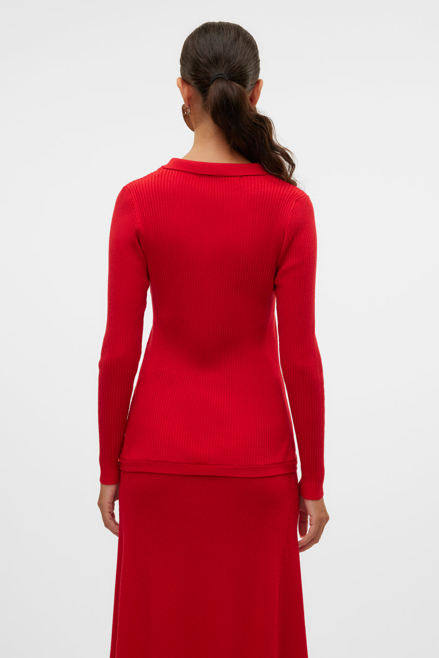Trui met V-hals Rood - VERO MODA®