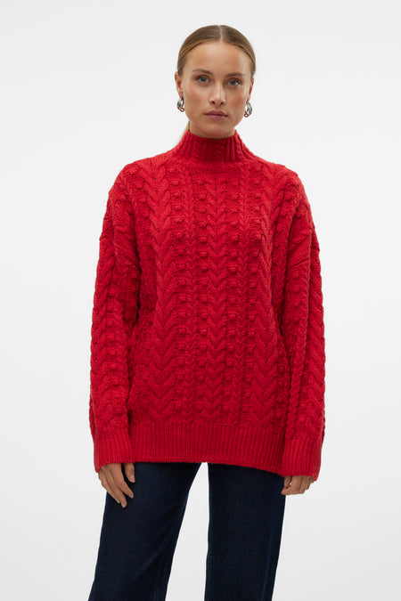 Trui met ronde hals Rood - VERO MODA®