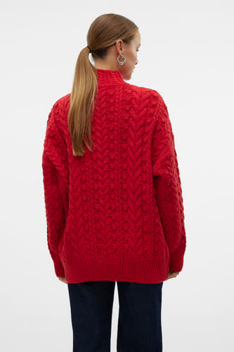 Trui met ronde hals Rood - VERO MODA®