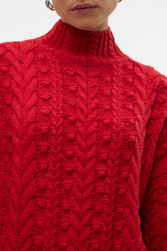 Trui met ronde hals Rood - VERO MODA®