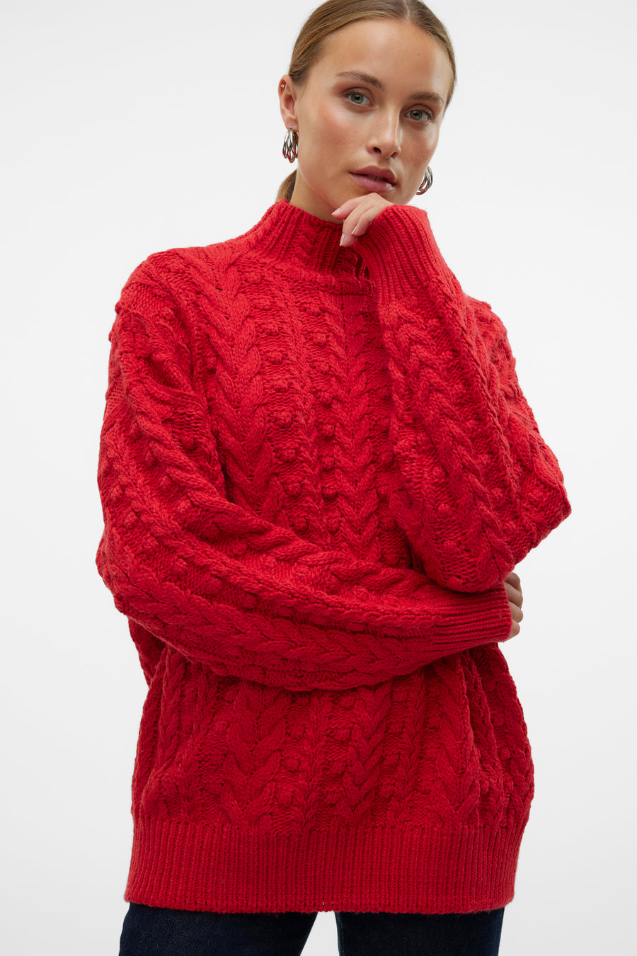 Trui met ronde hals Rood - VERO MODA®