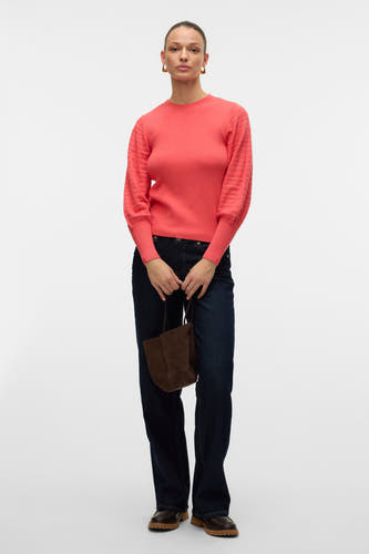 Trui met ronde hals Oranje - VERO MODA®