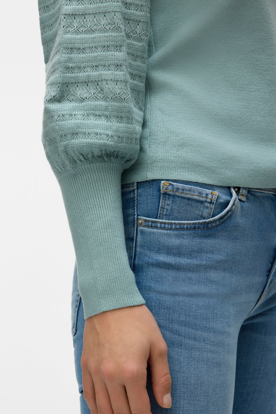 Trui met ronde hals Groen - VERO MODA®