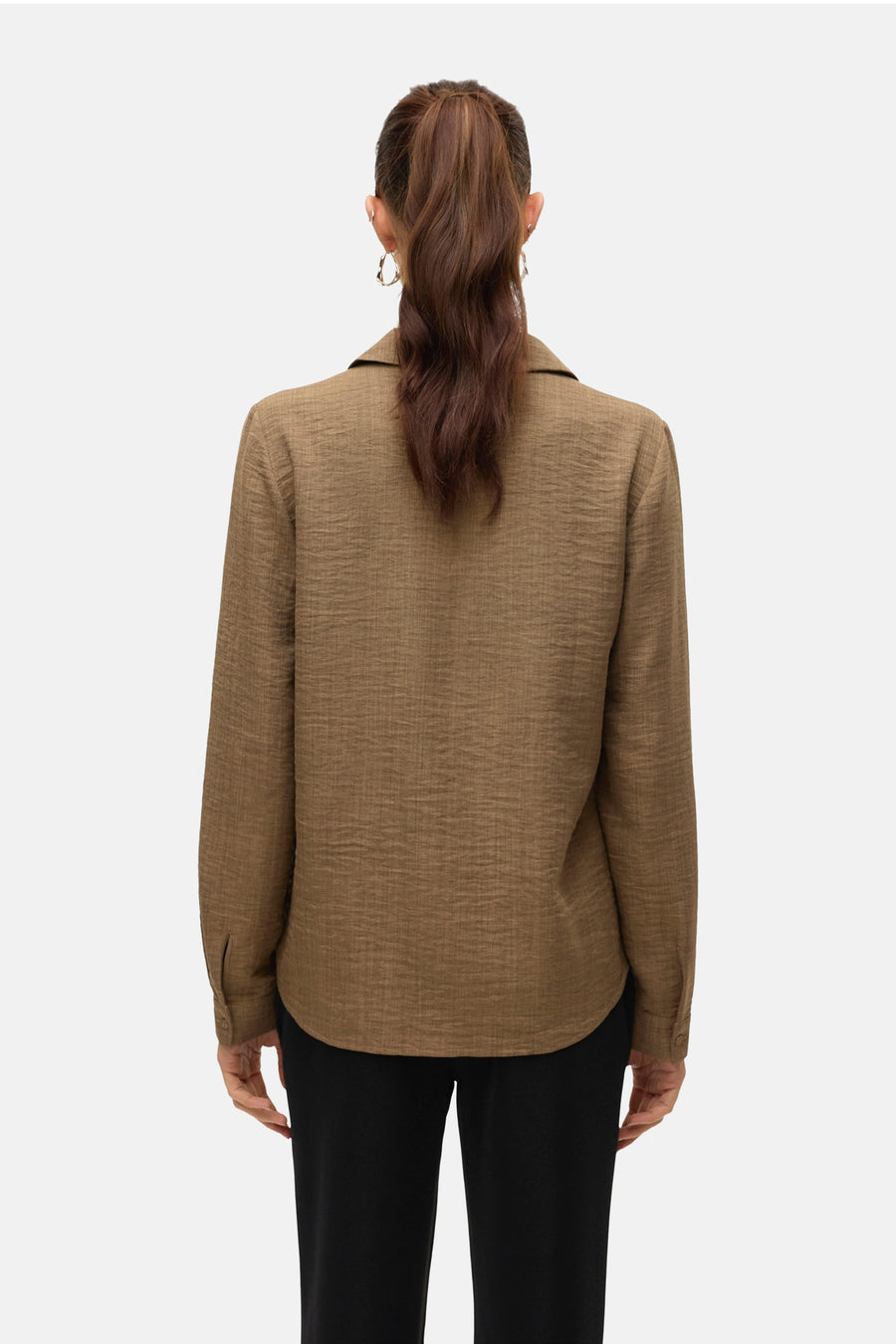 Hemd (lange mouwen) Bruin - VERO MODA®