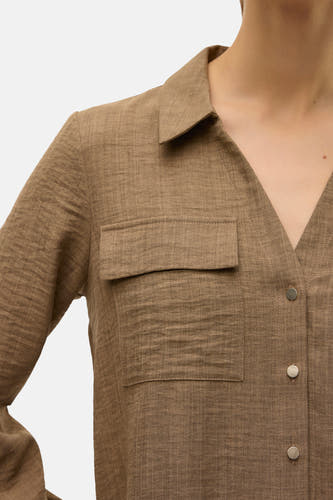 Hemd (lange mouwen) Bruin - VERO MODA®
