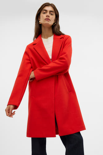 Lange jas Rood - VERO MODA®