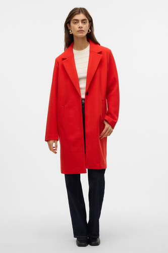 Lange jas Rood - VERO MODA®