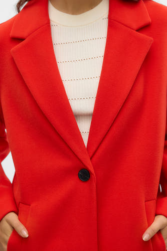 Lange jas Rood - VERO MODA®