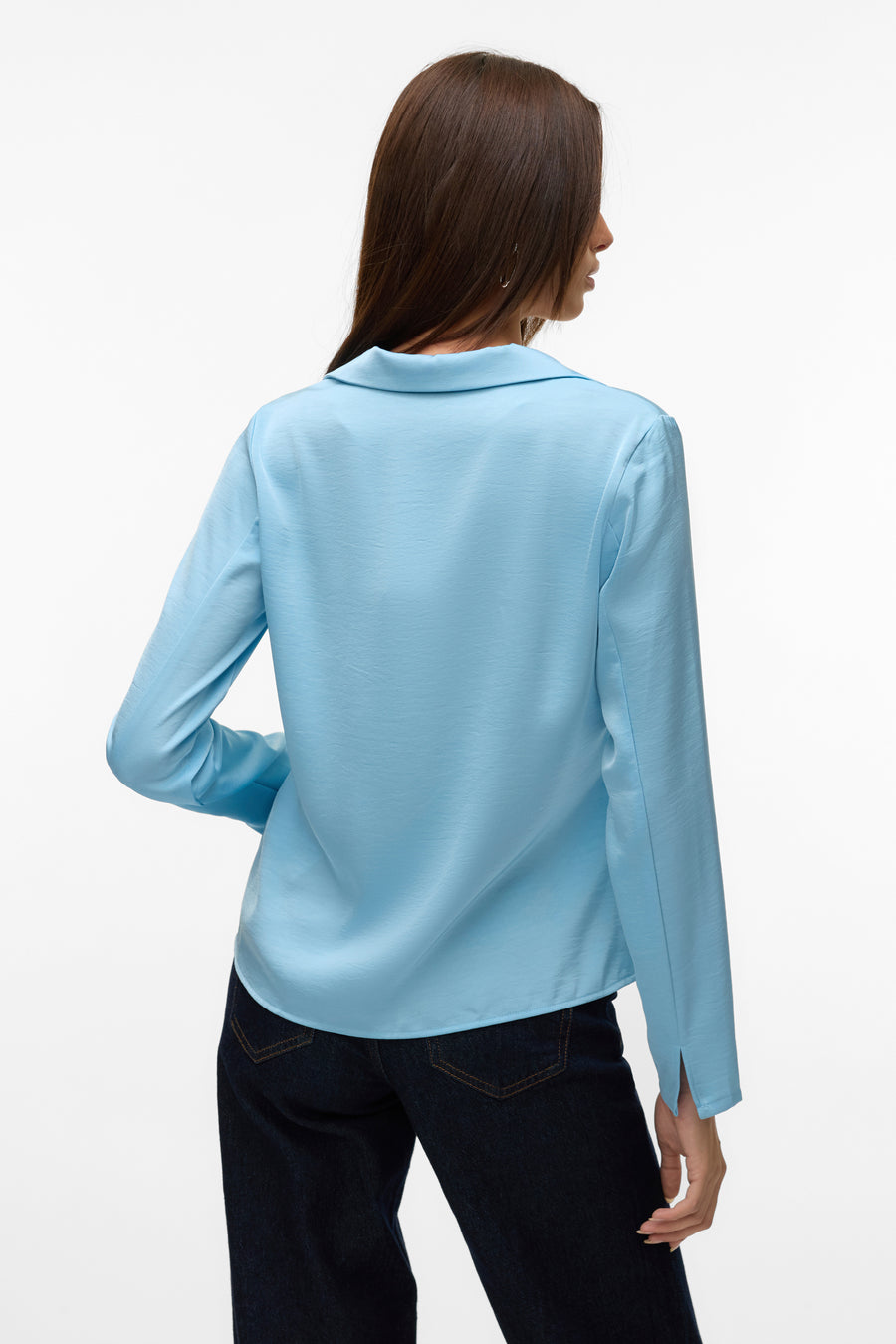 Blouse (lange mouwen) Blauw - VERO MODA®