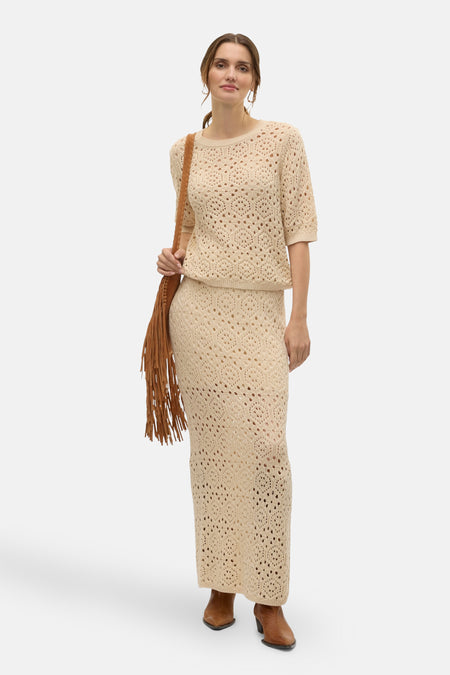 Trui met ronde hals Beige - VERO MODA®