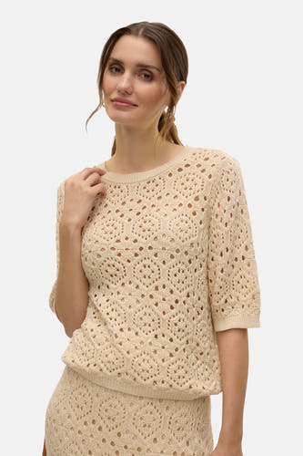 Trui met ronde hals Beige - VERO MODA®