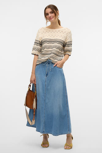 Trui met ronde hals Ecru - VERO MODA®