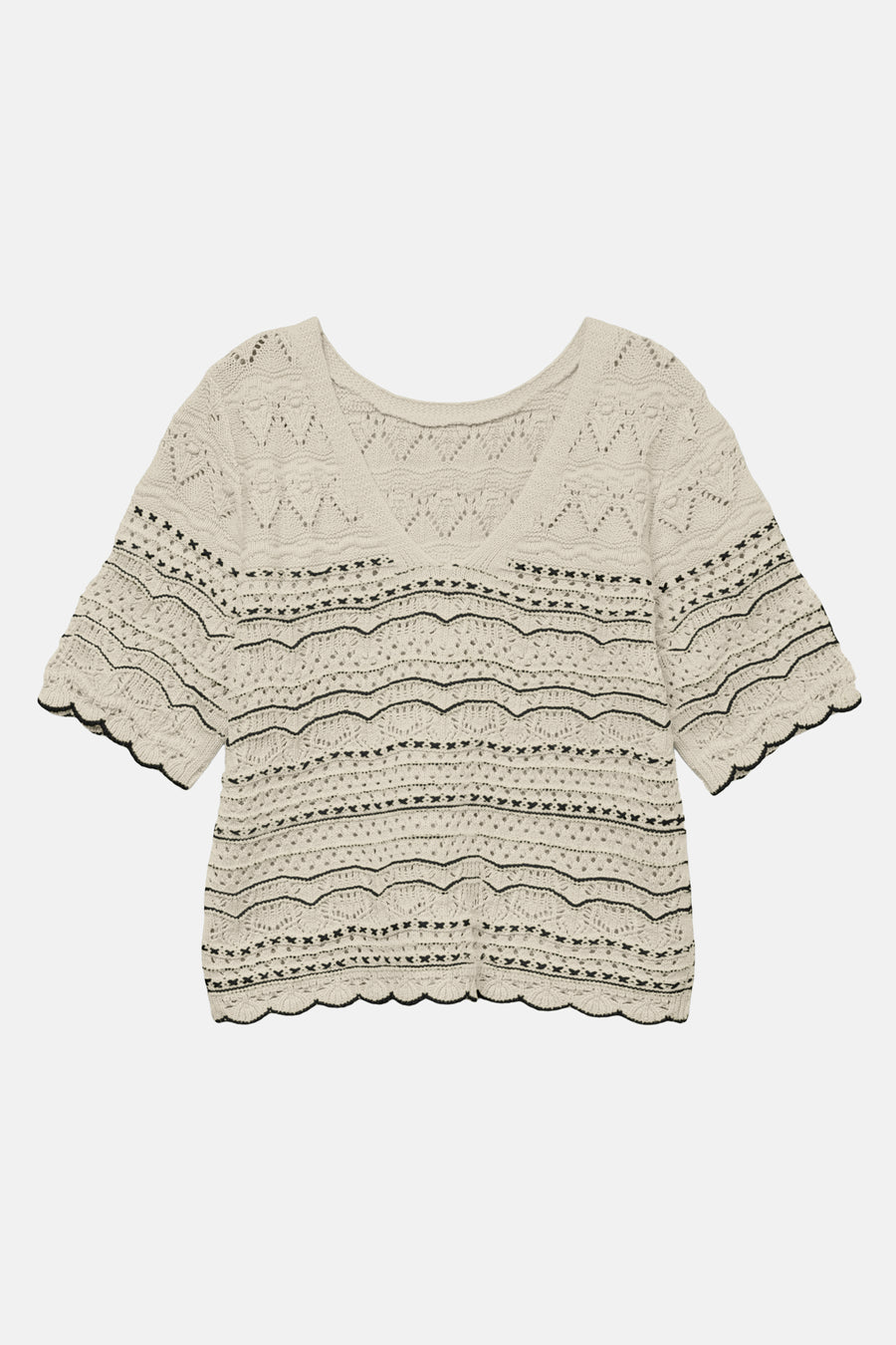 Trui met ronde hals Ecru - VERO MODA®