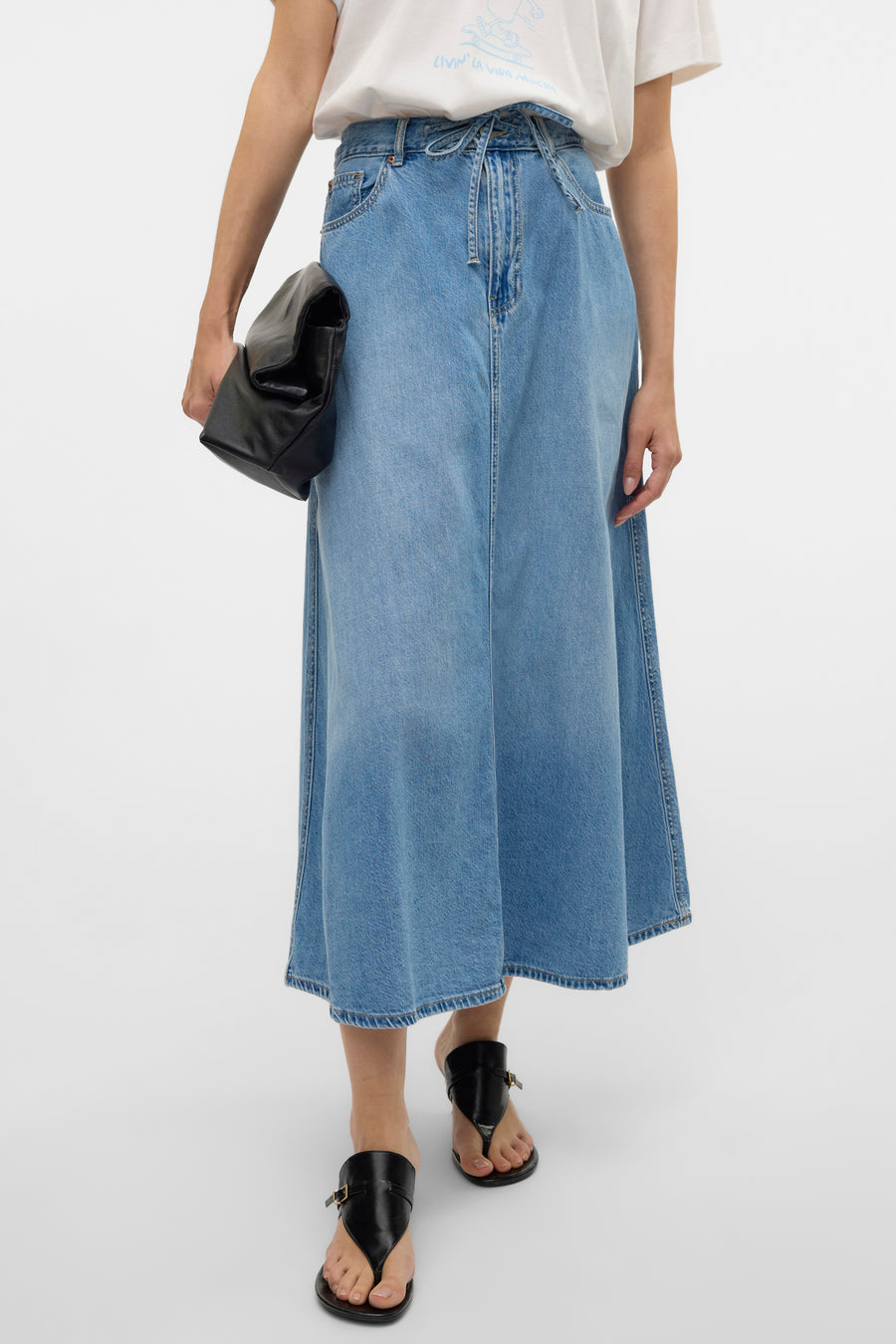 Rok (lang) Light blue denim - VERO MODA®
