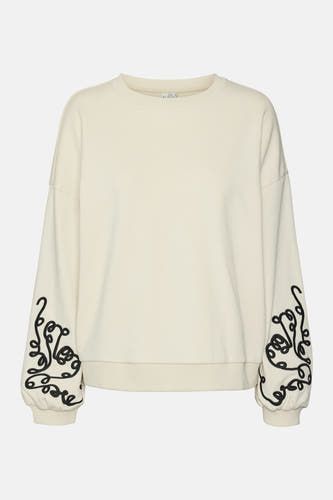 Sweater met ronde hals Ecru - VERO MODA®