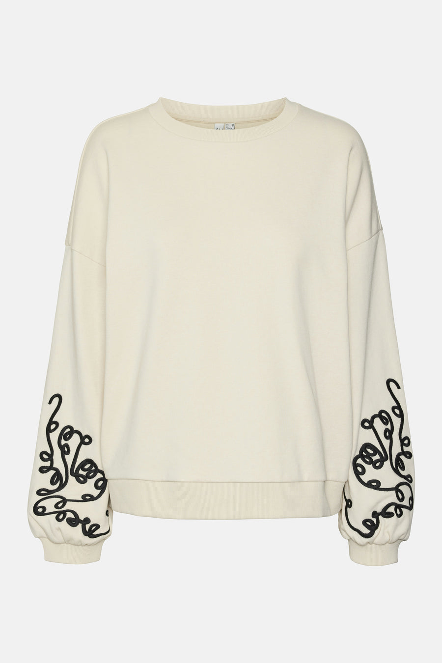 Sweater met ronde hals Ecru - VERO MODA®
