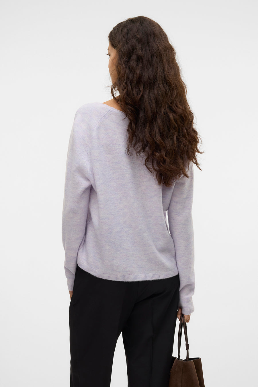 Trui met V-hals Paars - VERO MODA®