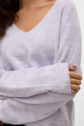 Trui met V-hals Paars - VERO MODA®