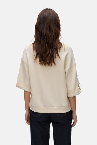 Sweater met ronde hals Ecru - VERO MODA®