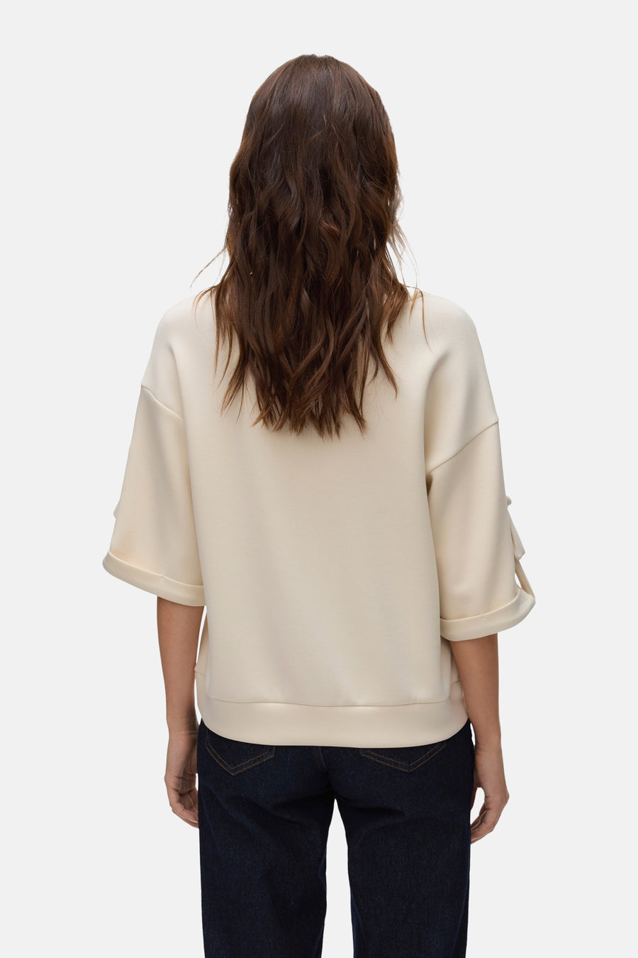 Sweater met ronde hals Ecru - VERO MODA®