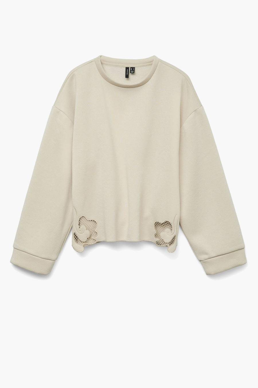 Sweater met ronde hals Ecru - VERO MODA®