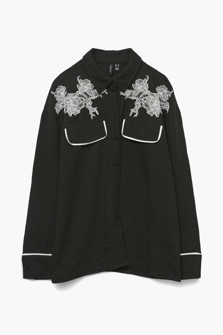 Hemd (lange mouwen) Zwart - VERO MODA®