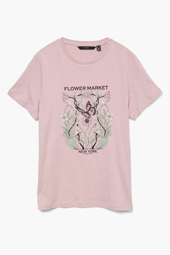 T-shirt (korte mouwen) Roze - VERO MODA®