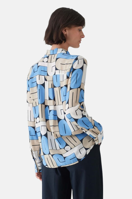 Hemd (lange mouwen) Blauw - OPUS
