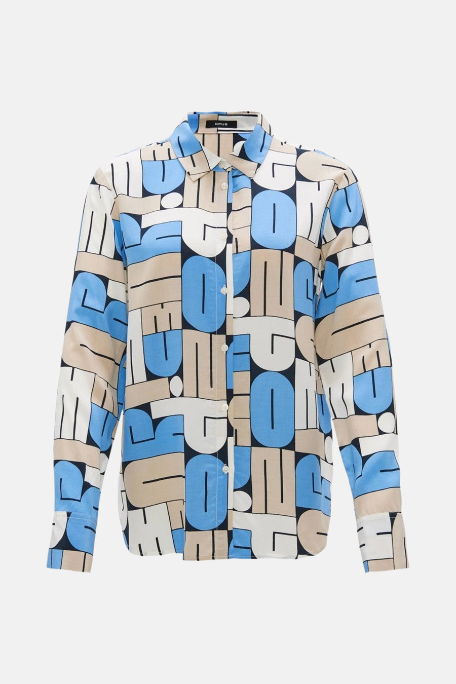 Hemd (lange mouwen) Blauw - OPUS