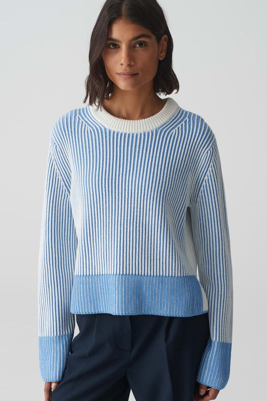 Trui met ronde hals Blauw - OPUS
