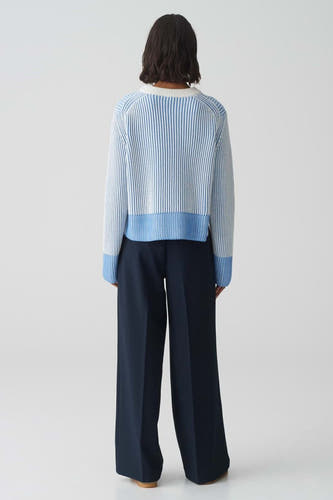 Trui met ronde hals Blauw - OPUS