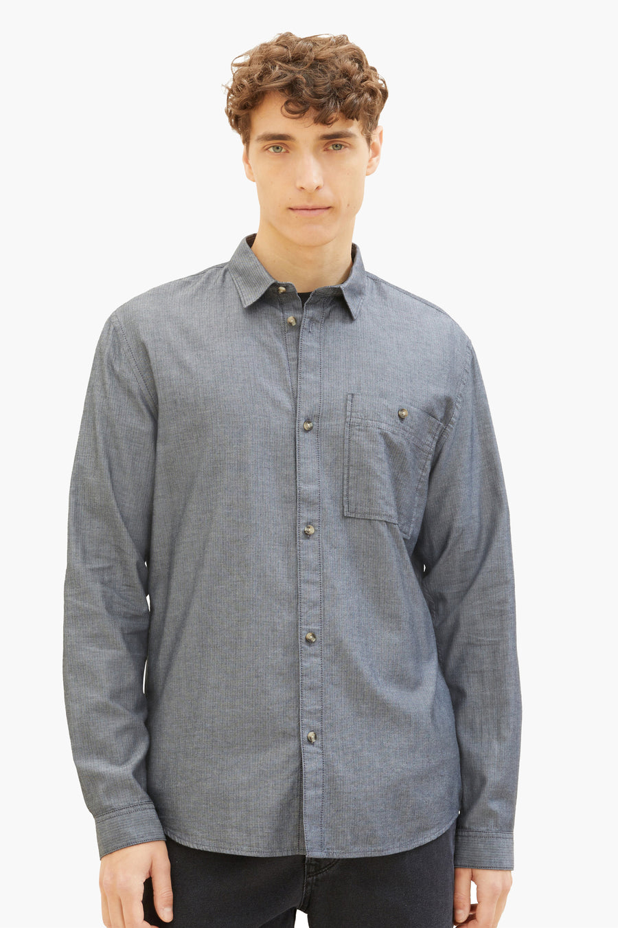 Hemd (lange mouwen) Zwart - TOM TAILOR