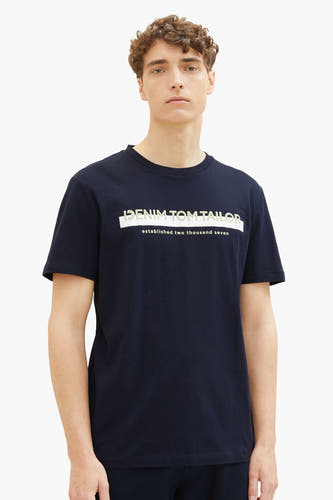 T-shirt (korte mouwen) Blauw - TOM TAILOR