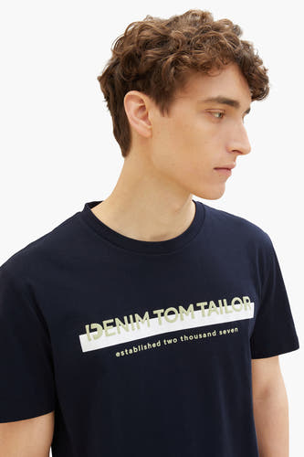 T-shirt (korte mouwen) Blauw - TOM TAILOR