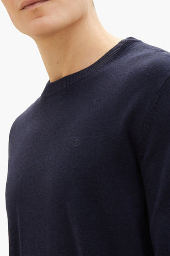 Trui met ronde hals Blauw - TOM TAILOR