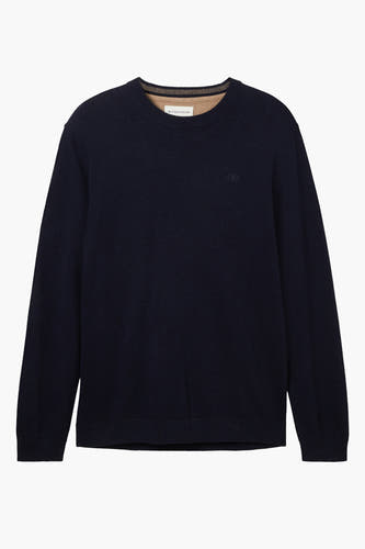 Trui met ronde hals Blauw - TOM TAILOR