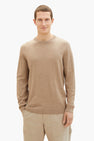 Trui met ronde hals Beige - TOM TAILOR