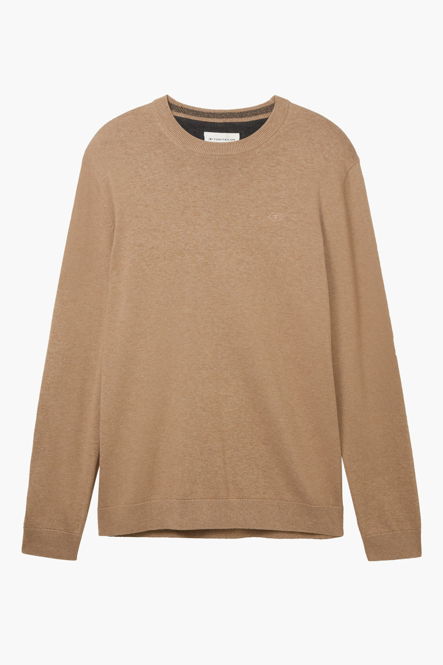 Trui met ronde hals Beige - TOM TAILOR