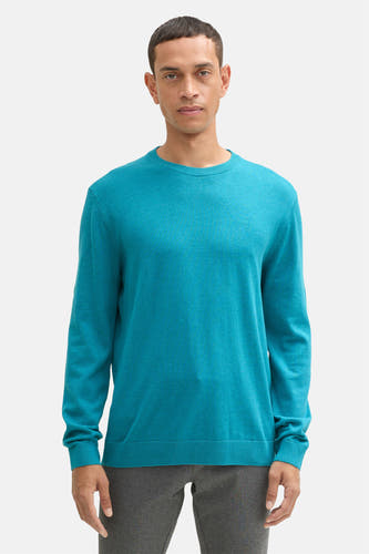 Trui met ronde hals Blauw - TOM TAILOR