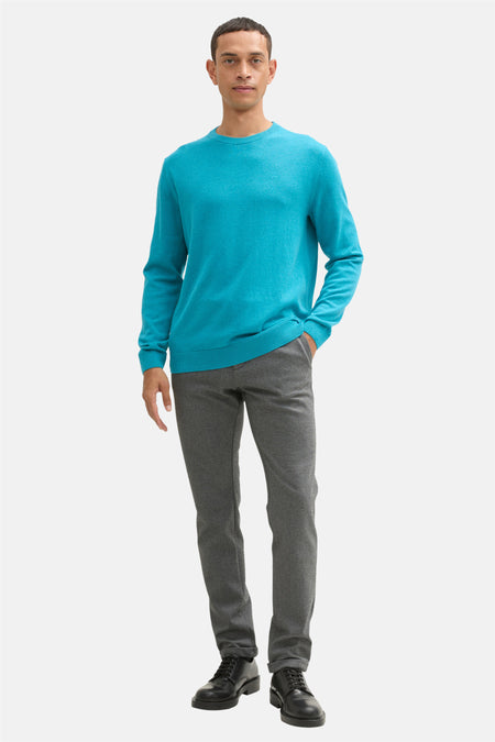 Trui met ronde hals Blauw - TOM TAILOR
