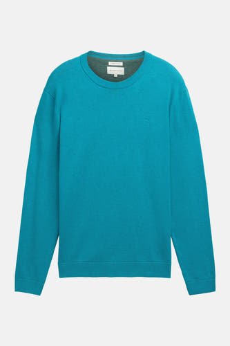 Trui met ronde hals Blauw - TOM TAILOR