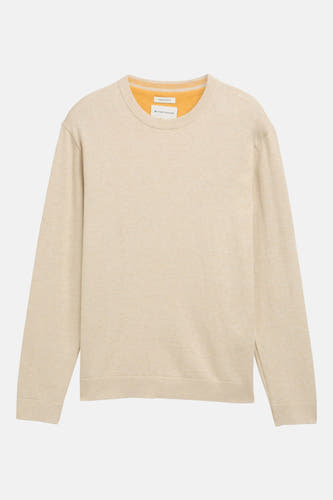 Trui met ronde hals Beige - TOM TAILOR