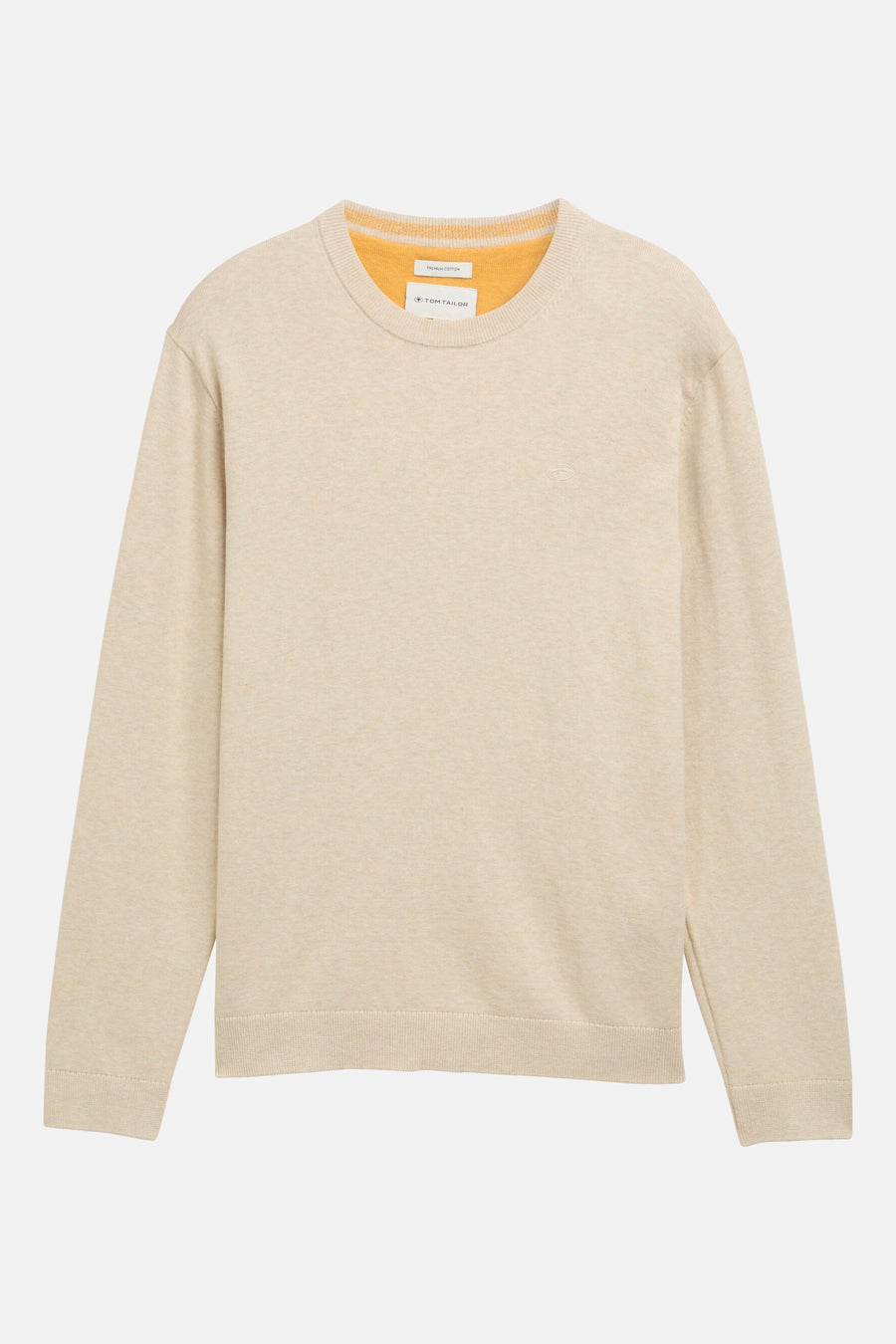 Trui met ronde hals Beige - TOM TAILOR